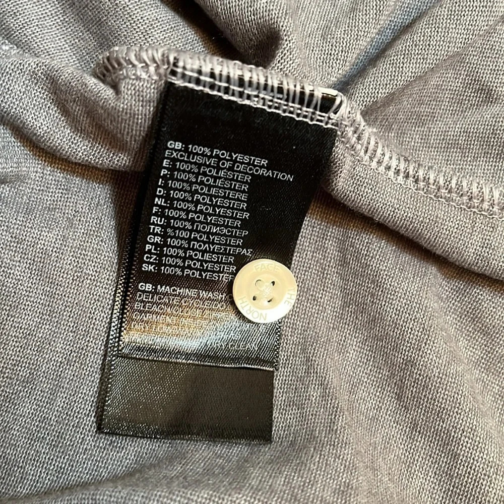 The North Face Gray Button Long Sleeve Shirt